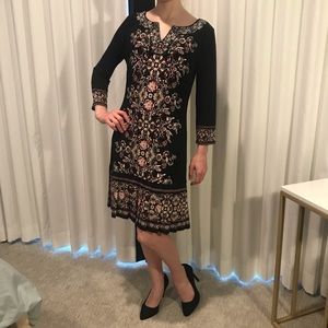 NWT White House Black Market print dress